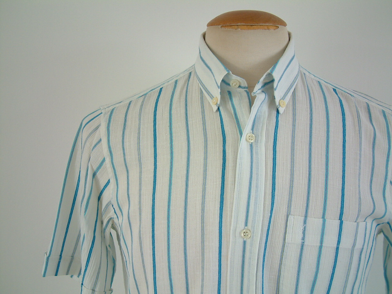 CAMICIA YVES SAINT LAURENT..MEDIA..ANNI 80..CHIMICA..PARIGI..RARA..VESTIAIRE..ANNI 80