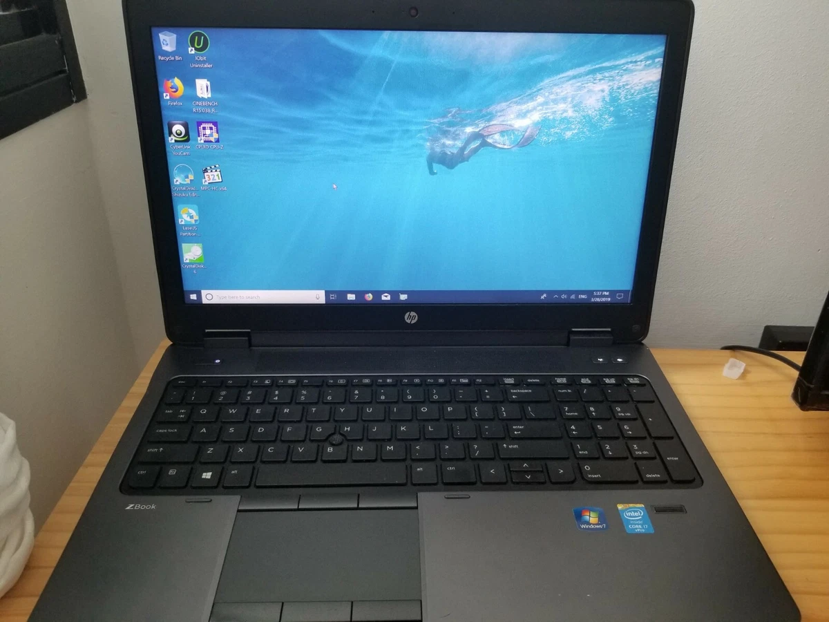 Hp zbook 15 g2 i7 4700mq quadro m2000m win10 pro 256gb ssd 1920x1080 gaming