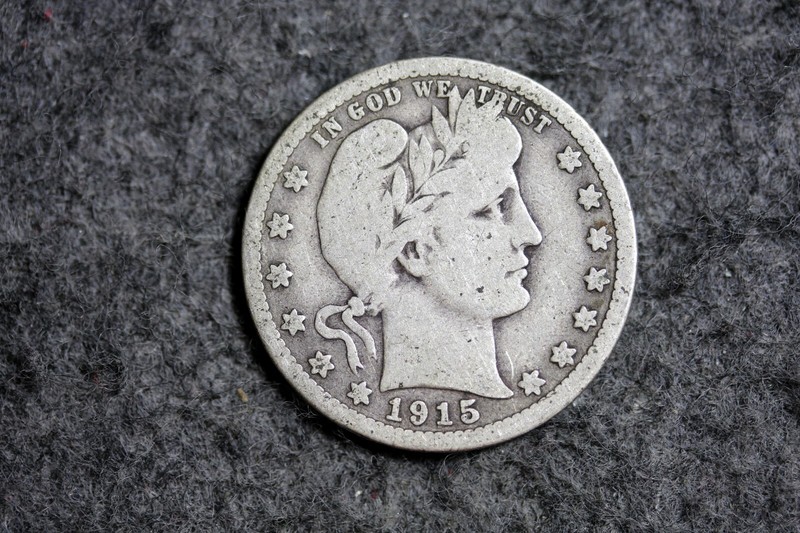 Estate Find 1915 - D Barber Quarter!! #J17389