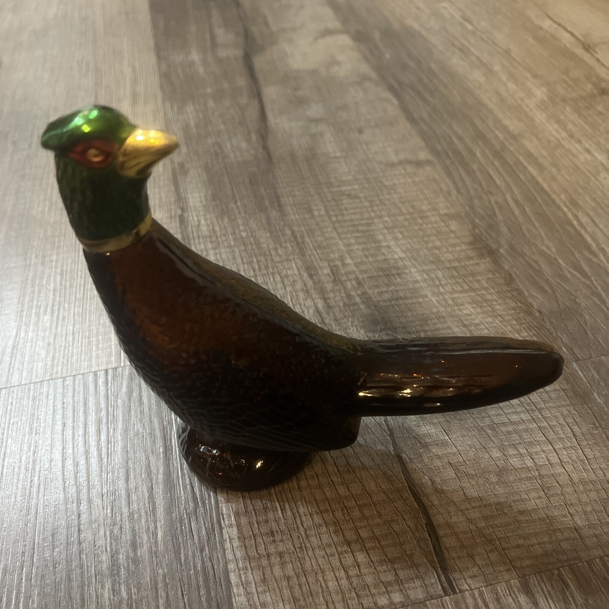 Avon Pheasant Bird Cologne Leather After Shave Vintage Empty