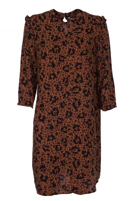 TOM TAILOR women's dress blouse dress shirt dress beach dress brown size S M L XXL