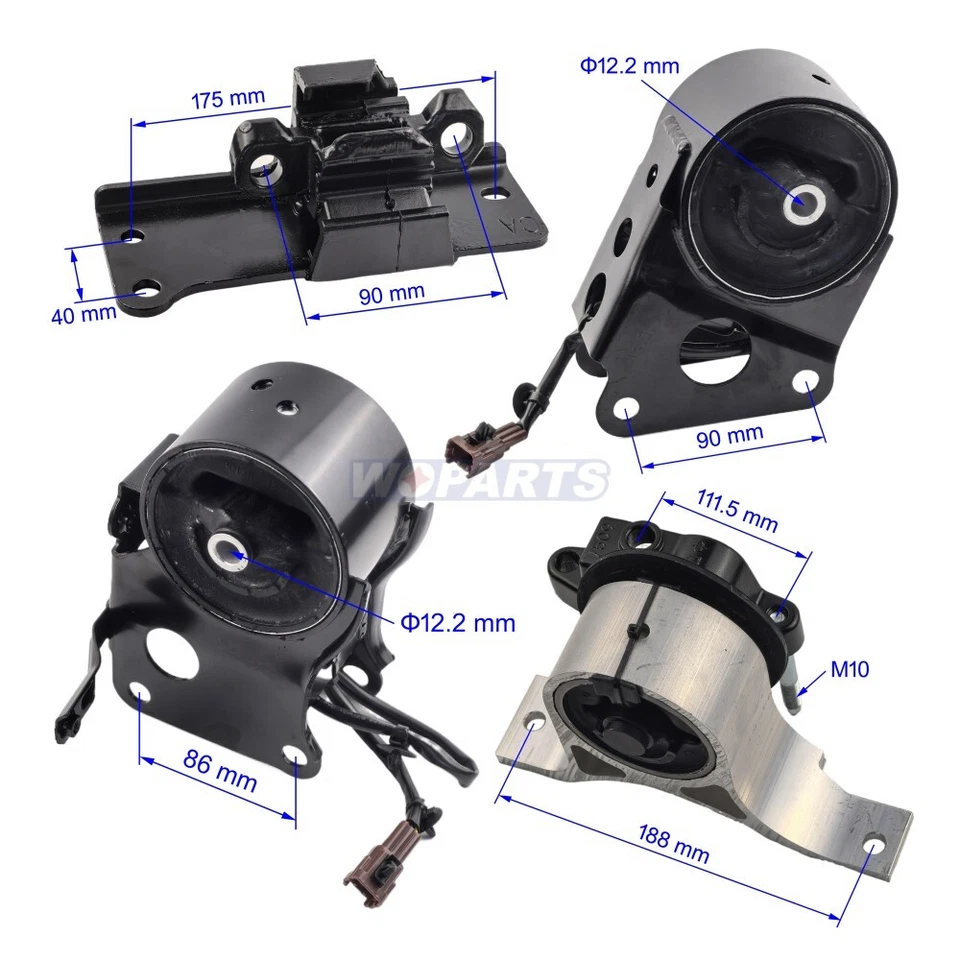 4PC Engine Motor & Trans Mount Set Fit for 07-08 Nissan Maxima 3.5L For Auto - Image 2 of 4