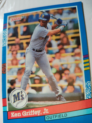 ken griffey jr donruss 91 all star card #49 error, card #77