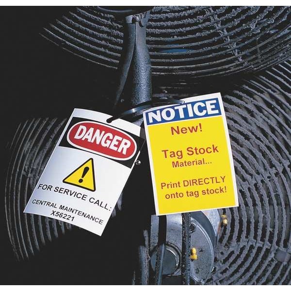 Brady 76616 Label Tape Cartridge, White, Labels/Roll: Continuous