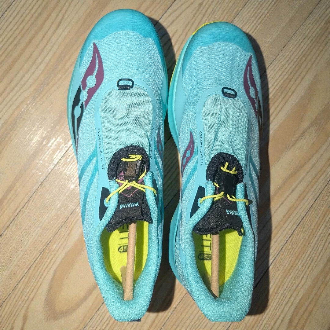 Saucony Peregrine 12 ST Women's Trail Running Shoes Cool Mint Acid S10739-26 thumbnail 4