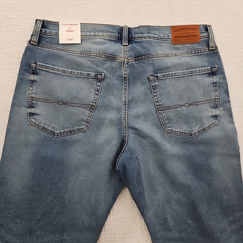 Lucky Brand 223 Straight Jeans Men's 38x30 Med Wash Stretch Denim Classic NEW - Picture 12 of 22