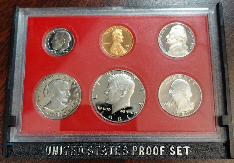 1981-S Toned & DCAM Proof Set U.S. Mint Original Government Issue No Paper Box