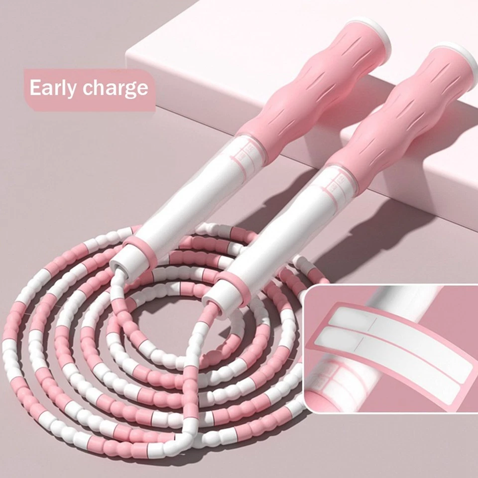 Springseil für Kinder, Segmentiertes Springseil mit Weichen Perlen, Fitness7880 - Bild 2 von 4