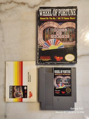 Wheel of Fortune (NES)   Complete in Box CIB   Cartridge, Manual, Box