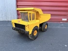 ​Vintage 1970s Tonka Mighty Dump Truck Pressed Steel Yellow Toy Good Condition