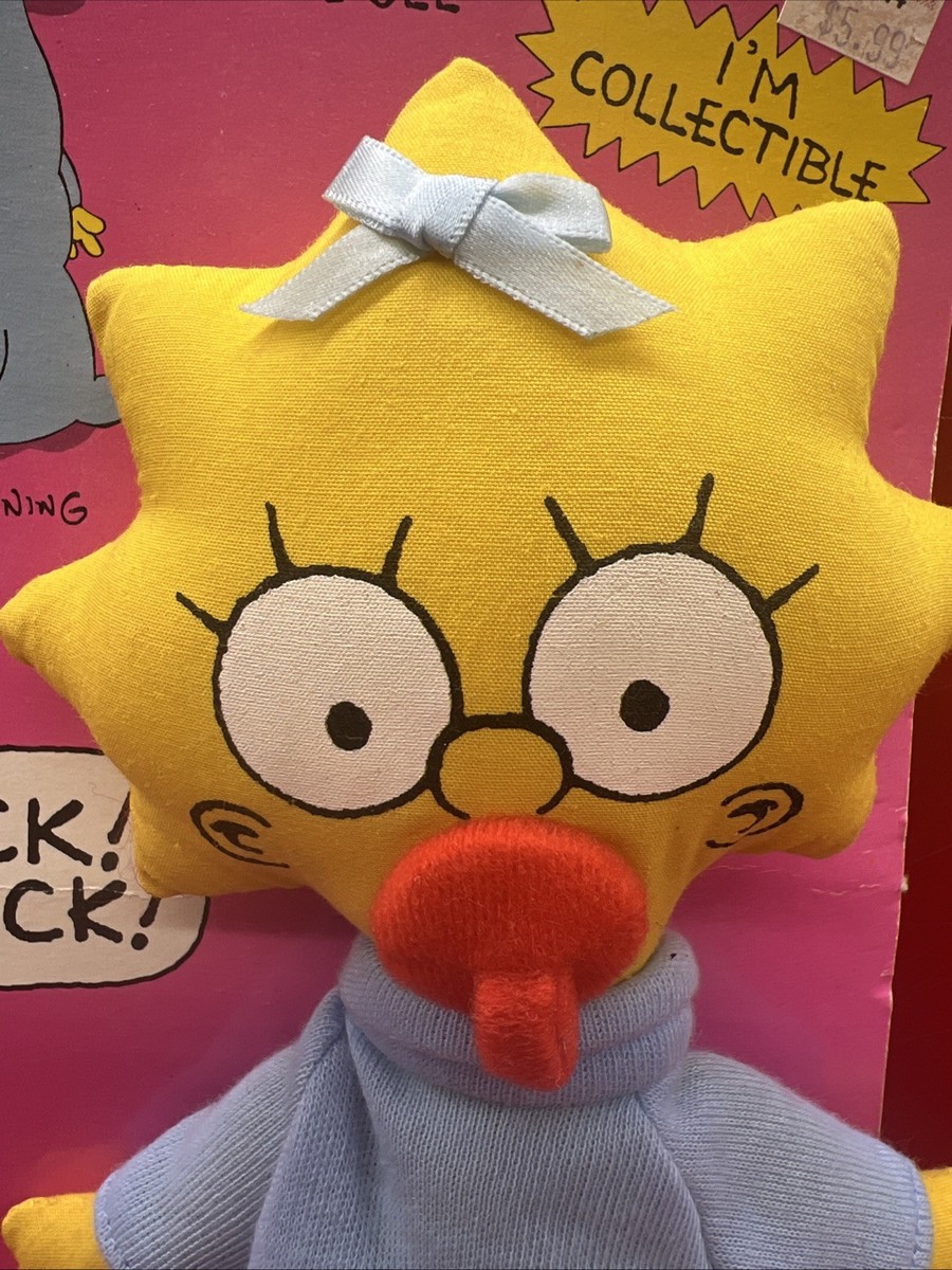 Vintage 1990 Maggie Simpson Rag Doll The Simpsons 10 inch Original