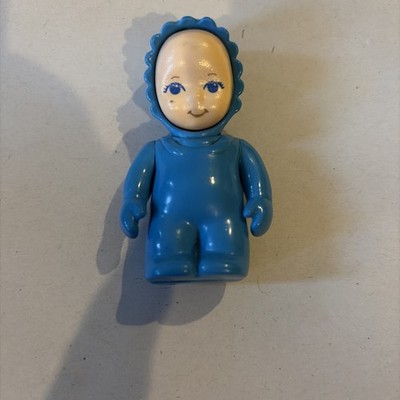 Little Tikes Dollhouse Aqua BLUE BABY Figure Grand Mansion Infant Family 2.75 