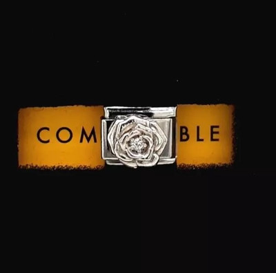 Nomination Composable Classic Link Silber CZ Rose Charm 330311/12