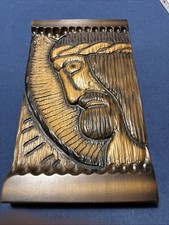 Geschnitztes Holzbild Jesus Christus 19x34 cm, super Zustand
