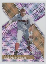 2019 Panini Elite Extra Edition Status Purple Die-Cut /125 Aaron Schunk #62 0ne3