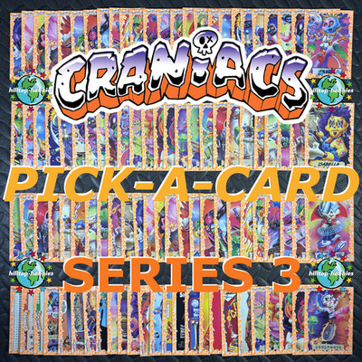 2026 CRANIACS SERIES 3 PICK-A-CARD ORANGE GLOW-SKULL BORDER 1-100 JOE SIMKO