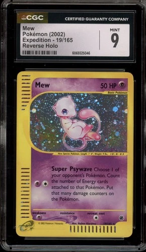 Pokemon Mew Expedition Holo Rare #19 CGC 9 Mint