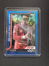 Carlos Sainz 2025 Topps Chrome Formula 1 F1 Blue /150 GP Winner