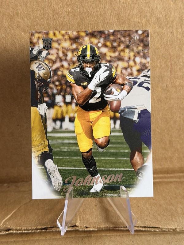 2025 Panini Luminance Kaleb Johnson RC Rookie #109 Pittsburgh Steelers