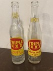 2 Rare Antique Triple XXX Empty 10 Fl Oz Bottles FANTASTIC CONDITION Embossed — photo 1