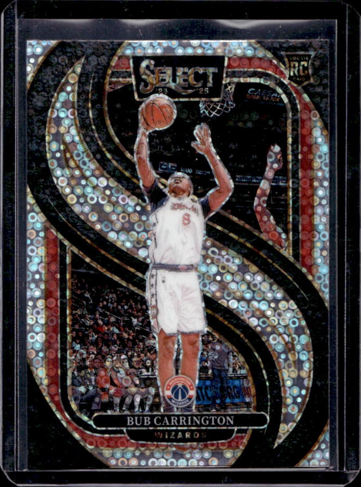 2024-25 Select Bub Carrington Premier RC Disco Prizm Rookie #197 Wizards