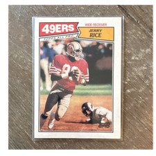 Topps 1987 All Pro Base Set #115 Jerry Rice San Francisco 49ers Football