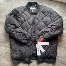 NWT Calvin Klein Men's Black Infinite Stretch Coat Bomber Jacket Sorona Size M