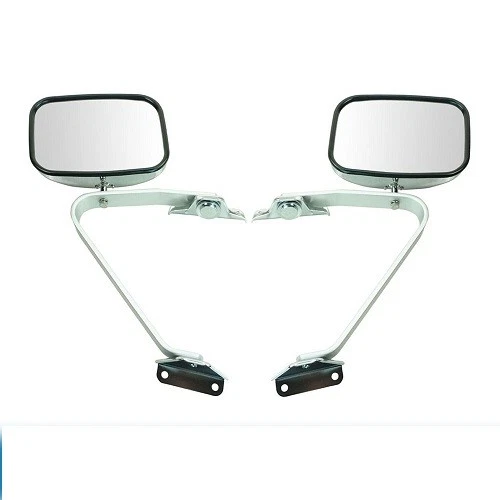 TRQ Side View Manual Mirrors Chrome Set Fits For 1980-1997 Ford Bronco Ranger