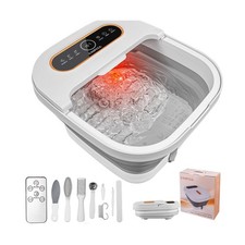 Collapsible Foot Spa Bath with Heat, Touch Screen, Remote Control, Massage Ro...