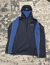 Vintage Nautica Competition Pullover Hoodie XL Blue Yellow Hooded Sweatshirt az1