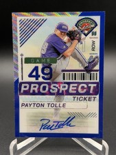 🔥2024 Panini Prospect Edition Payton Tolle Holo Signatures Blue Auto #29/75🔥