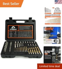 49Pcs Bolt Extractor Kit with Left Hand Drill Bit, Screw Extractor Set Heavy ...