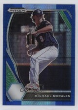 2021 Panini Prizm Draft Picks Blue Wave Prizm Michael Morales #PDP83 0pe3