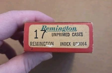 Vintage Remington 17 Empty Ammo Box with Insert U23064 DuPont Center Fire .17