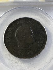 1901 India-Portuguese 1/2 Tanga (30 Reis) Graded F 12 by ANACS Low Mintage