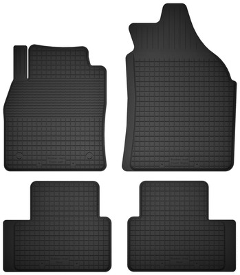 Gummifußmatten für: Smart ForFour II (bj. 2014-) Schwarz Automatten 4-tlg set