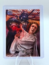 2024 Topps Chrome Star Wars Galaxy Darth Vader and Princess Leia Refractor 2