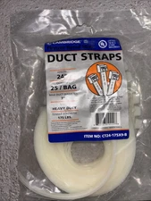 Cambridge 24” Duct Strap HEAVY DUTY 175 LB Zip Ties x 25 Bag