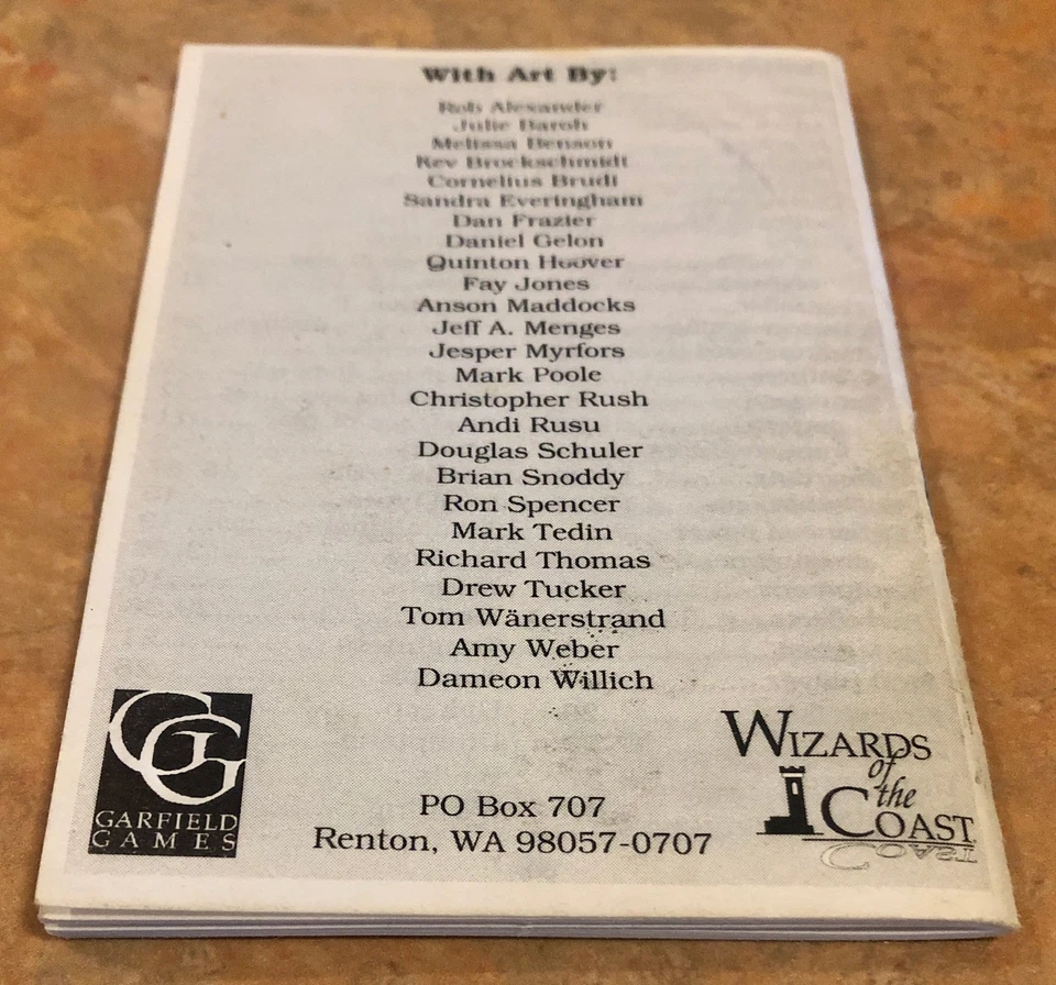 Vintage MTG 1993 Beta/Unlimited Rulebook NM - Magic the Gathering Rule Book - Image 2 of 4