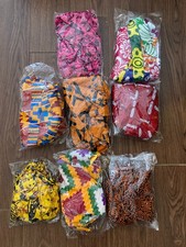 Bonnet Style African Print Scrub Cap with Silk Lining