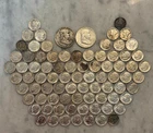 $10 Face Value 90% Silver Franklin Half Dollar, Mercury and Roosevelt Dime