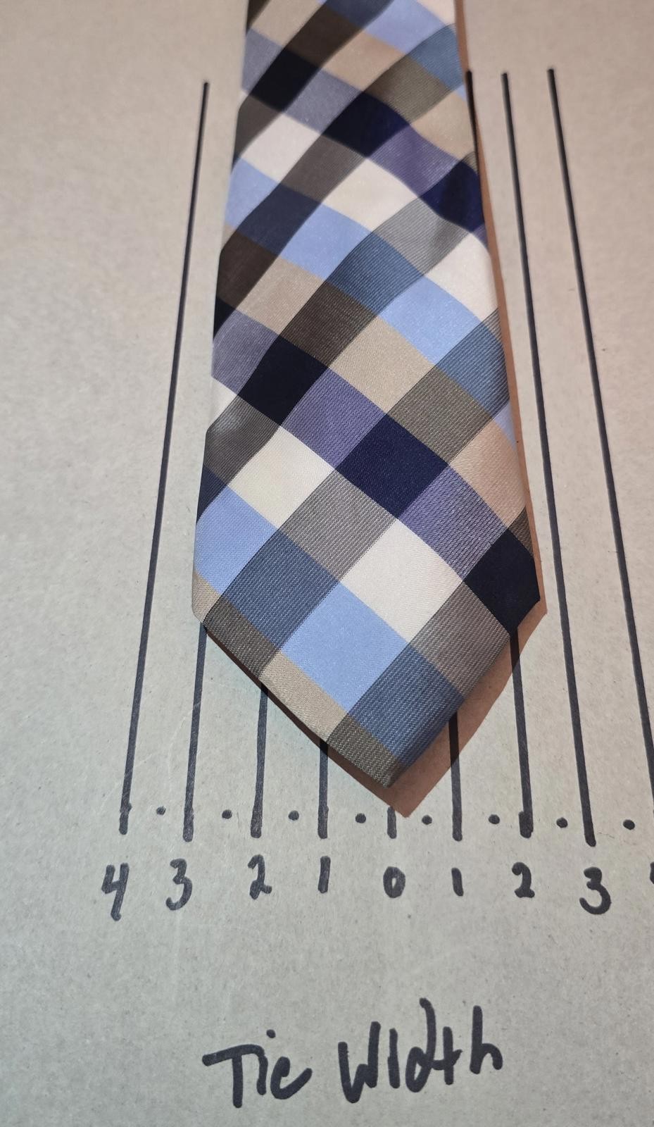 Chaps Checked Pattern Polyester Tie - image 1