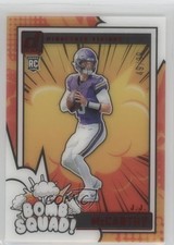 2024 Panini Clearly Donruss Clearly Bomb Squad Red 49/99 JJ McCarthy #5 02lc