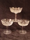 Vintage Waterford Clare Coupe Sherbert Champagne Glasses 4 1/4" Tall Set of 3
