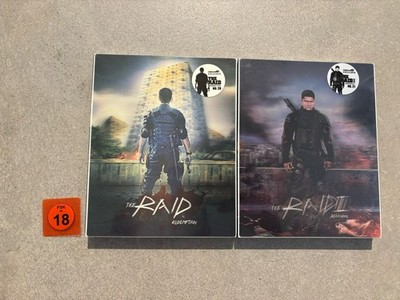 KimchiDVD The Raid 1 & 2 Lenti Slip Blu Ray Steelbook NEU/OVP Double Feature
