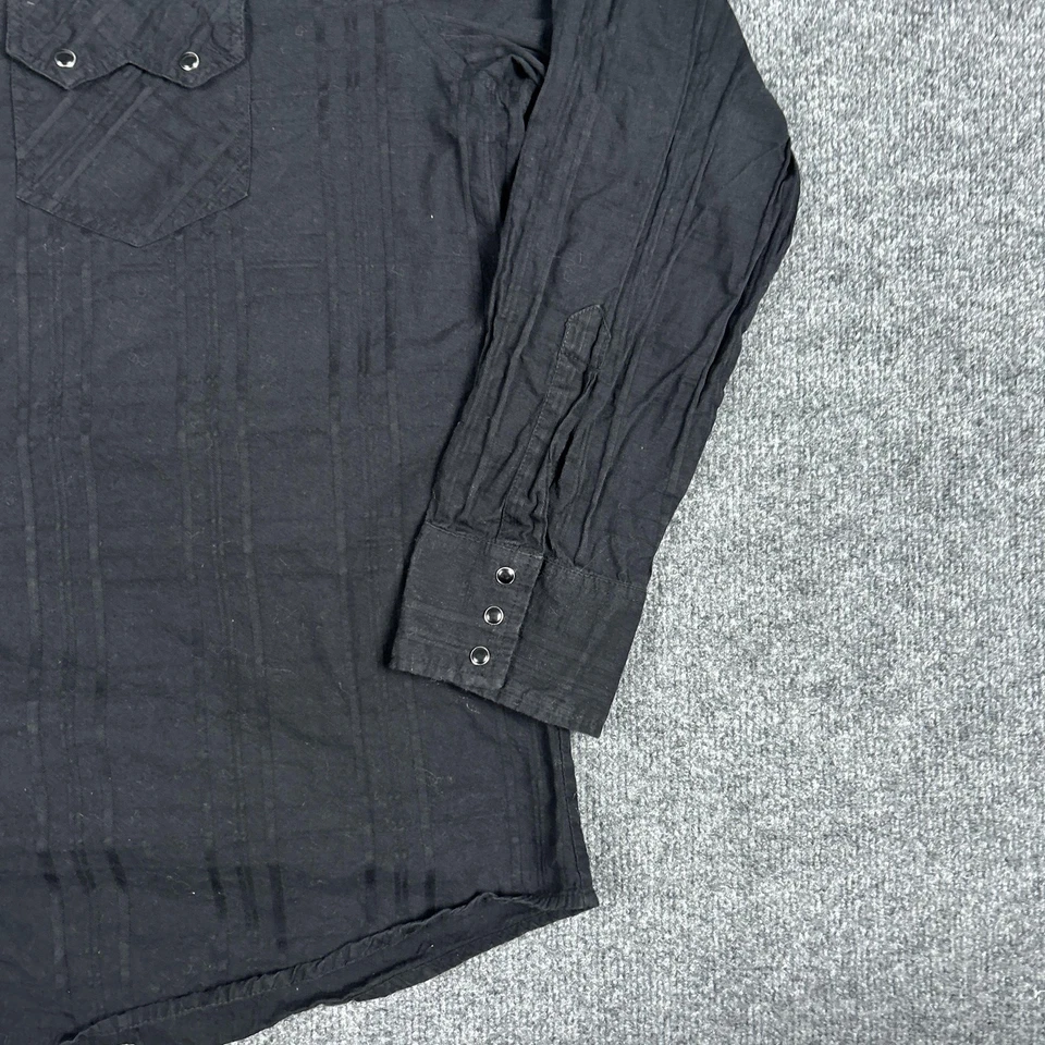 Camisa Jack Daniel's Para Hombre 2XL Negra Western Snap Manga Larga Antigua Nº 7 Whisky Foto 3 de 4