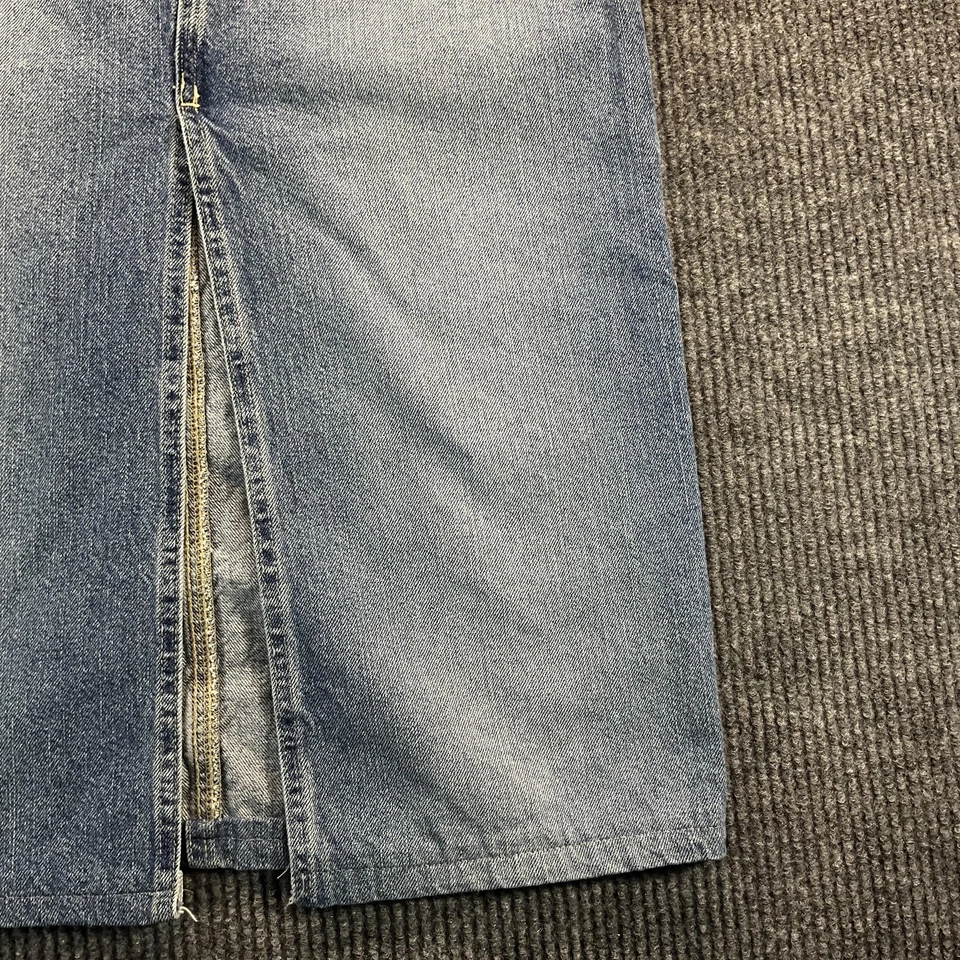 Vintage Tommy Hilfiger Skirt Womens 6 Denim Long Front Slit Button Fly Y2K 00s - Image 2 of 4