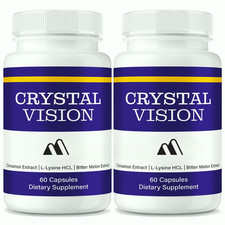 Crystal Vision Capsules, Advanced Vision Support Formula for Eye Health - 2 Pack