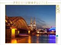 Calvendo Puzzle The Rhine Near Cologne | 1000 Pieces, Finished Size 25.2 × 18.9