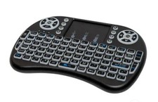NEW Mini Bluetooth Keyboard with Touchpad, 2.4G Handheld Portable Wireless Black